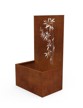 Jardinière brise vue bambous