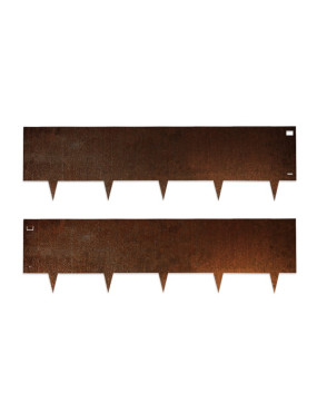 Lot 2 bordures jardin (Départ et Arrivée) Acier Corten