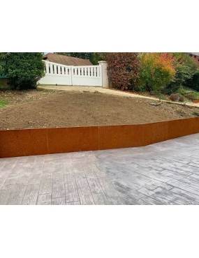 mur de soutènement corten