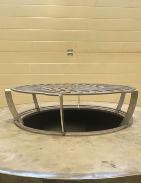 grille haute bbq brasero