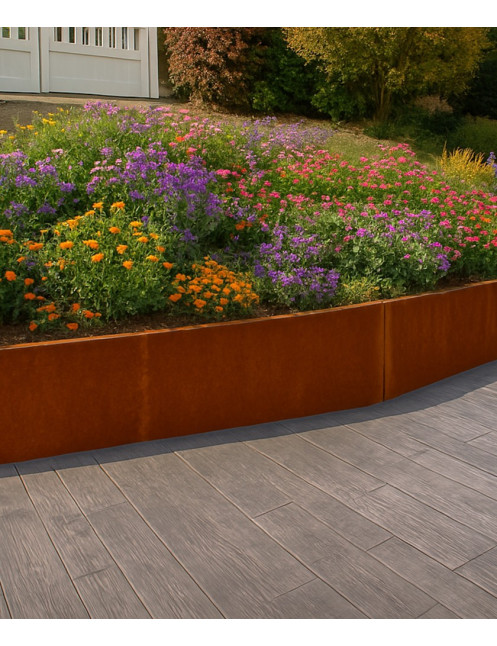 mur de soutènement corten