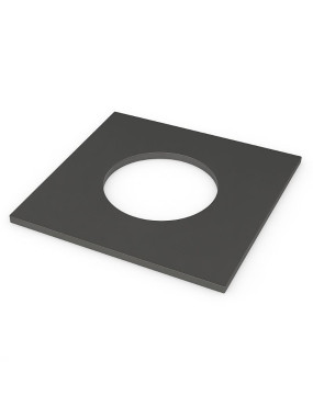 Plaque acier brasero carré 80 cm