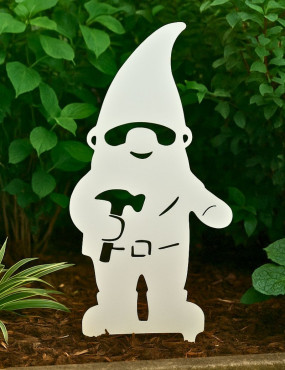nain de jardin en metal