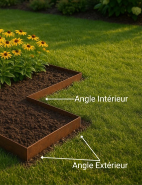 angle bordure acier corten