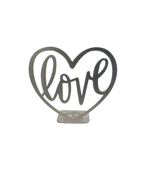 Cœur ajouré love Inox