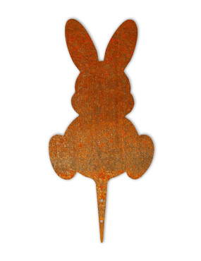 Décoration Extérieur Lapin Acier Corten