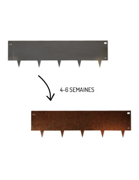 rouille acier corten 6 semaines
