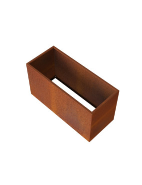 jardinière sans fond en corten