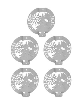 boule de noël fabriqué en France DIY argent