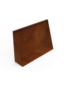 mur en L de soutenement métal corten