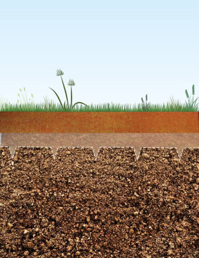 10m linéaire bordure acier corten
