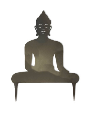 Statue bouddha corten jardin