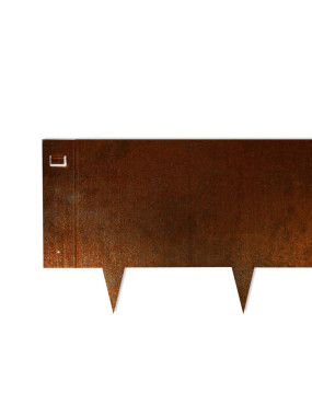 Côté gauche bordure métal départ