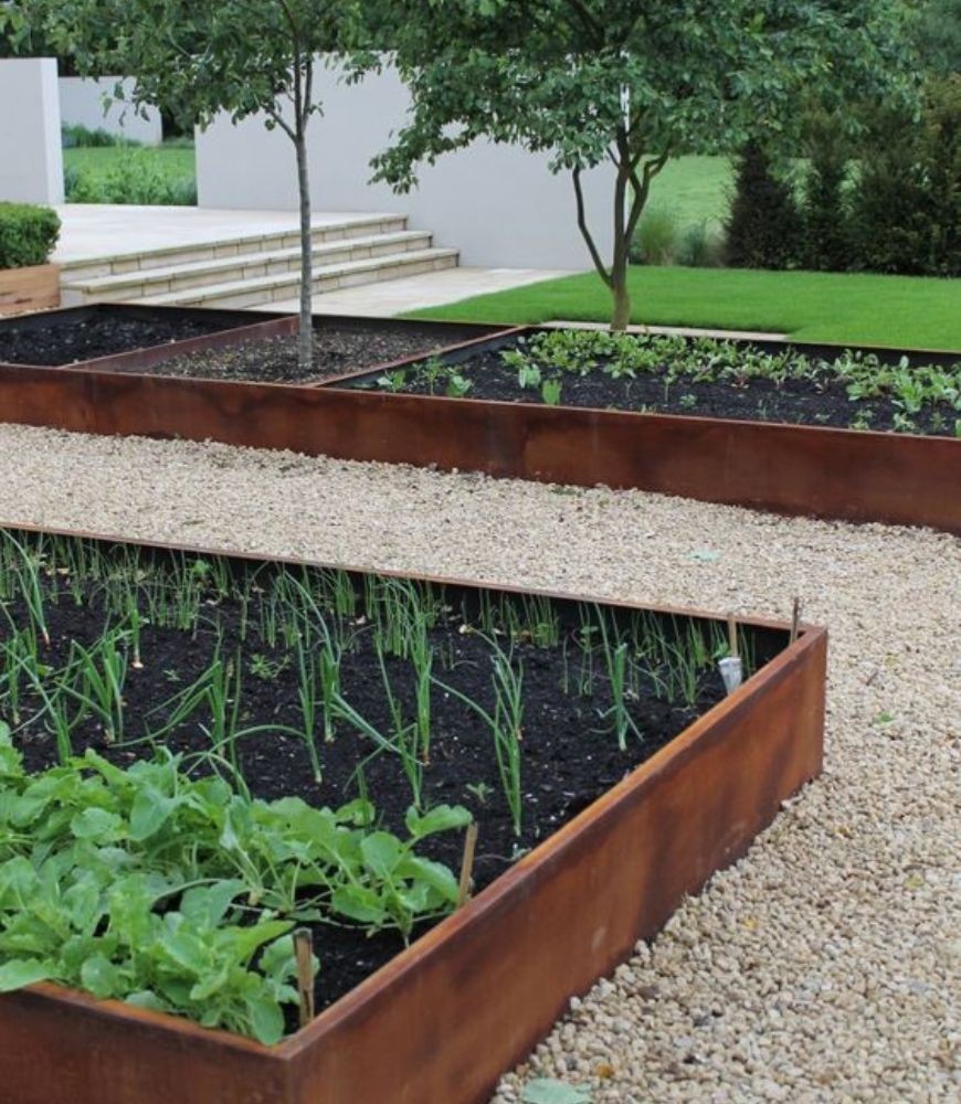 5 utilisations de l’Acier Corten pour votre jardin en 2025