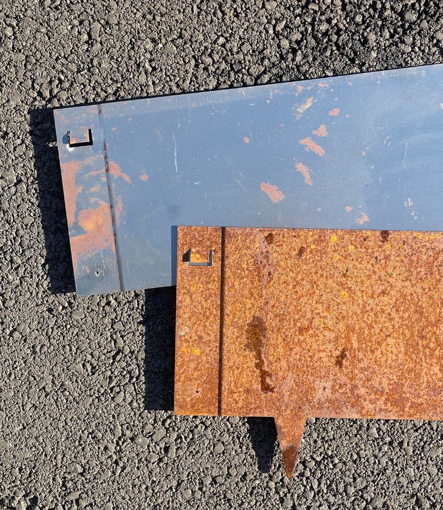 Comment accélérer la rouille d'une bordure acier corten ?