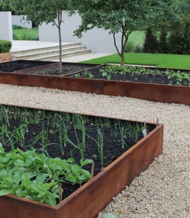 5 utilisations de l’Acier Corten pour votre jardin en 2025
