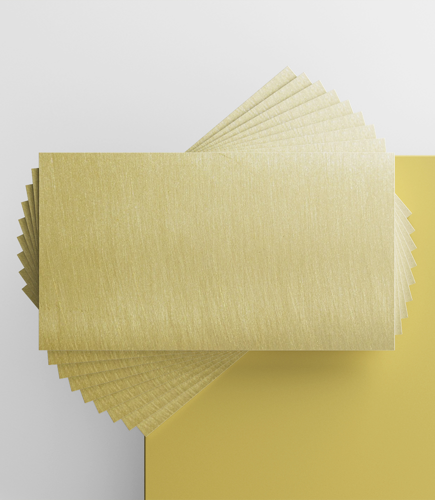 plaque laiton brosse